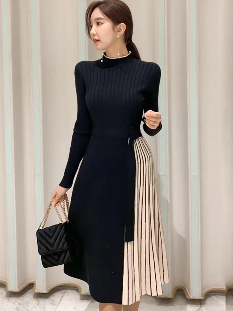 Winter Elegant Midi Dress