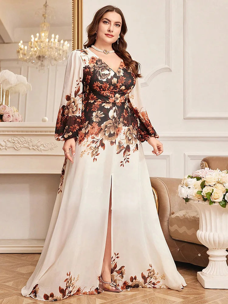 Luxury Elegant Floral Dress