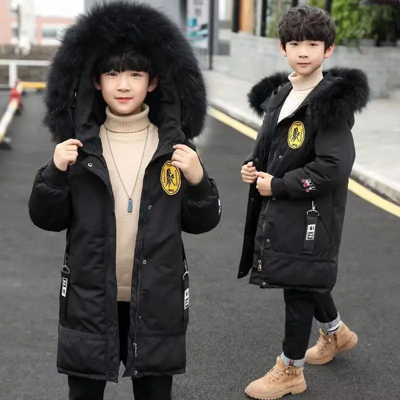 Winter Casual Hooded Thicken Long Coat