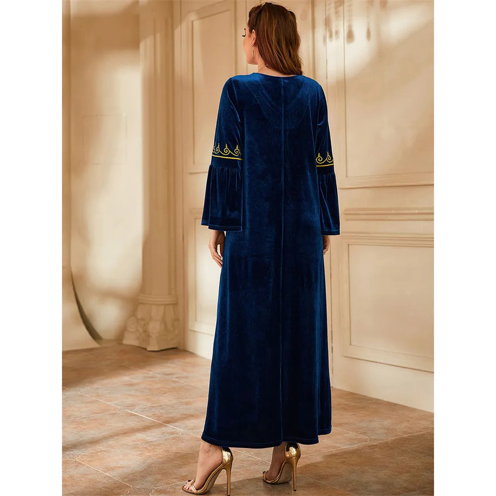 Elegant Velvet Fashion Abaya