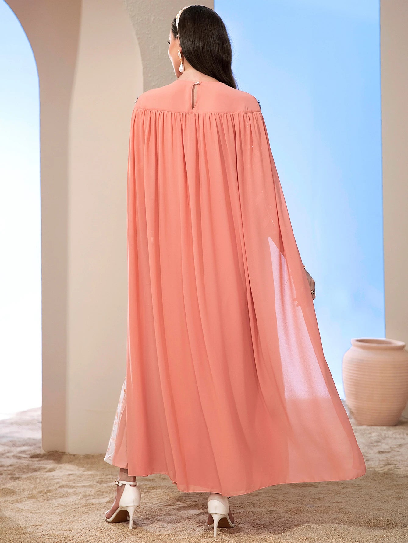 Elegant Abaya with Cape