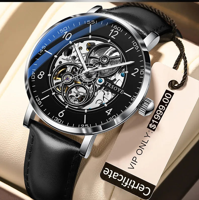 Luxury Leather Waterproof Watch