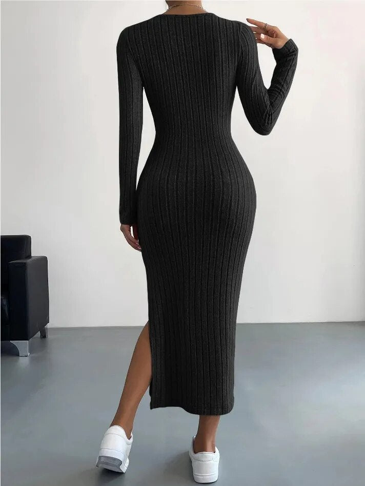 Casual Slim Long Dress