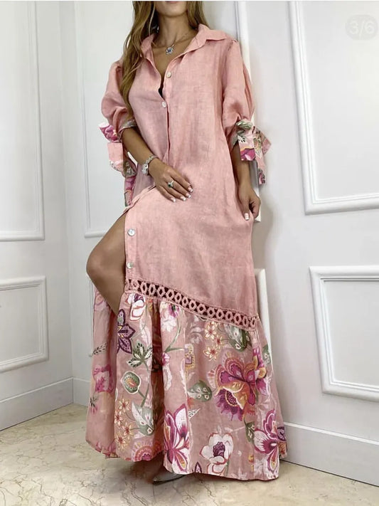 Elegant Boho Printing Fashion Dress