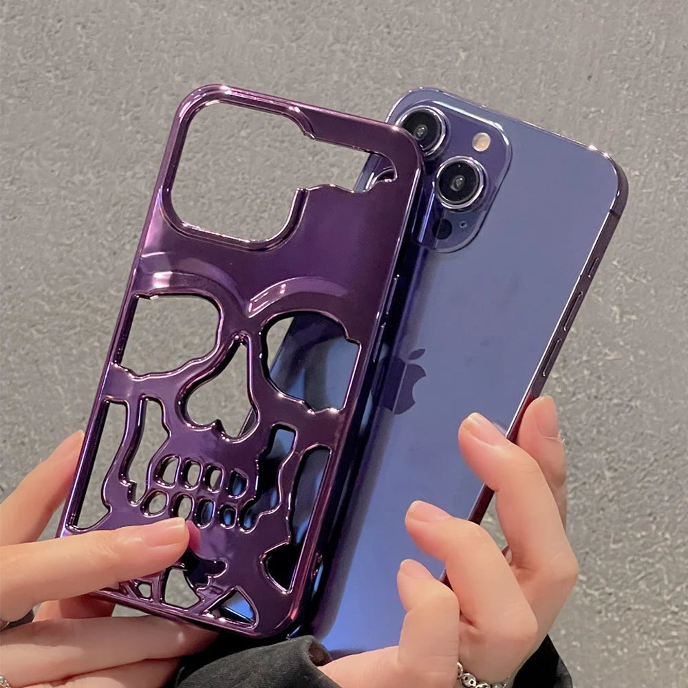 3D Hollow Skull Callous Phone Case