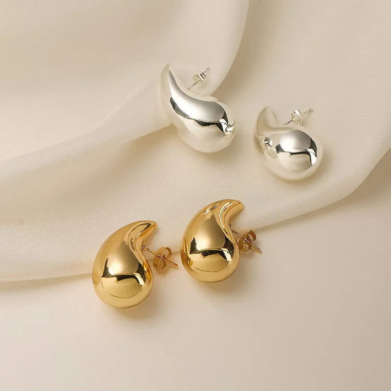 New Design Teardrop Gold/Silver Earrings
