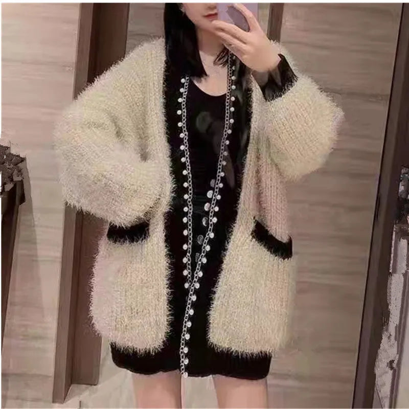 Luxury fashion pocket cardigan