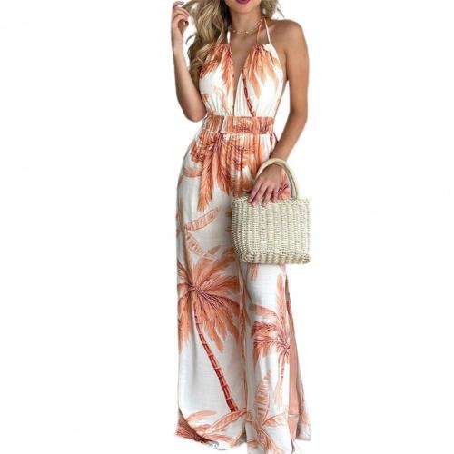 Boho Summer Sexy Floral Print Jumpsuits