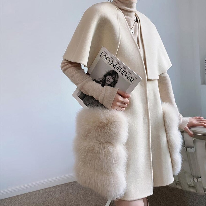 Luxury Long Real Fox Fur Jackets