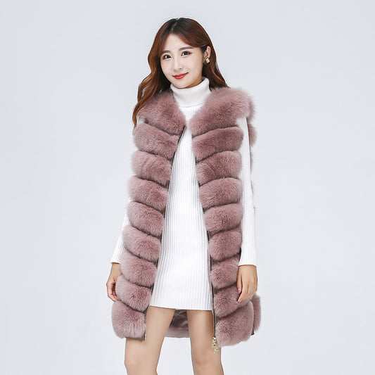 Luxury Real Fox Fur Coat