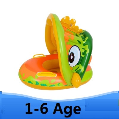 Inflatable Flamingo Kids Swimming Ring