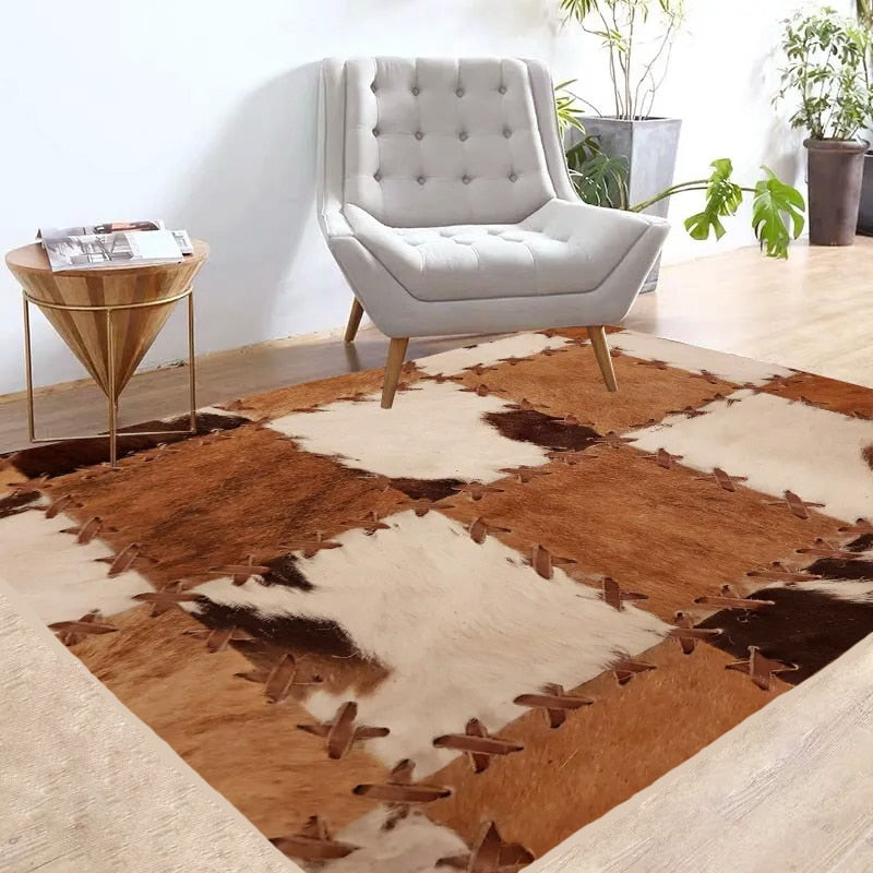 Animal Pattern Printed Carpets for Living Room