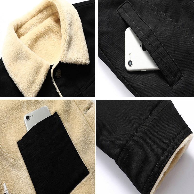 Casual Fleece Thick Warm Jacket