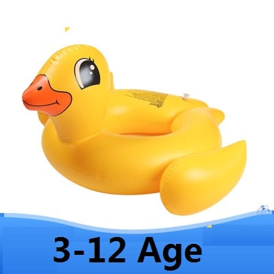 Inflatable Flamingo Kids Swimming Ring