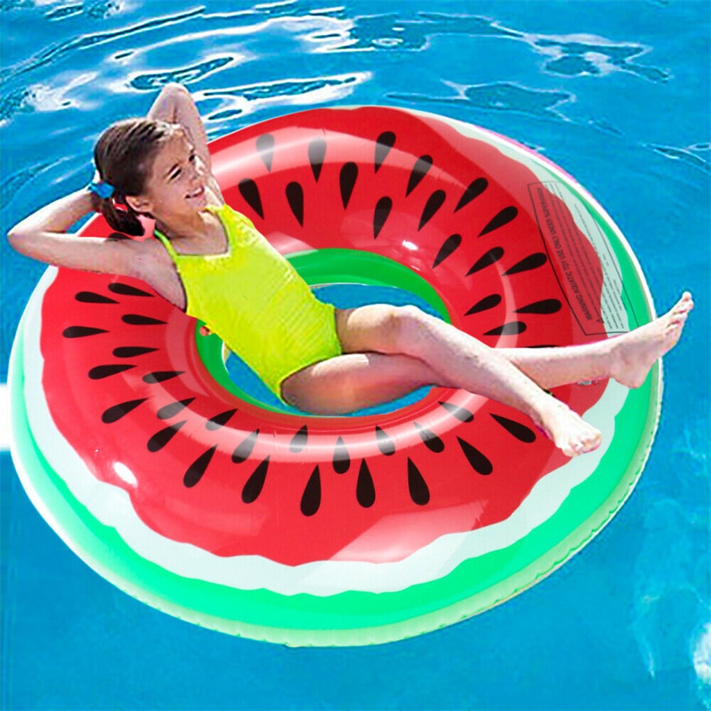Watermelon Inflatable Pool Float Circle Swimming Ring for Kids