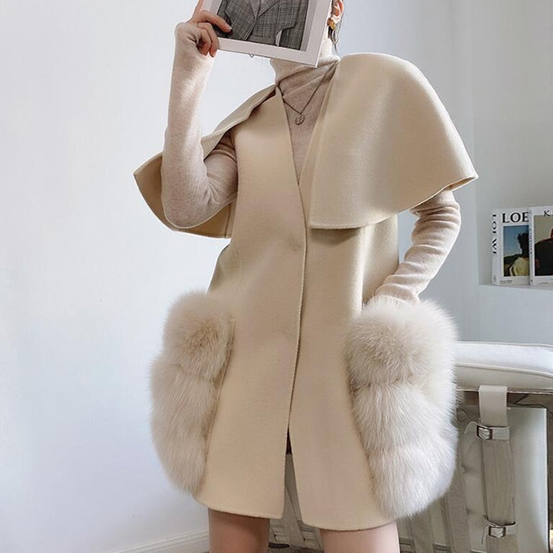 Luxury Long Real Fox Fur Jackets