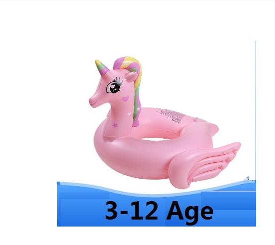 Inflatable Flamingo Kids Swimming Ring