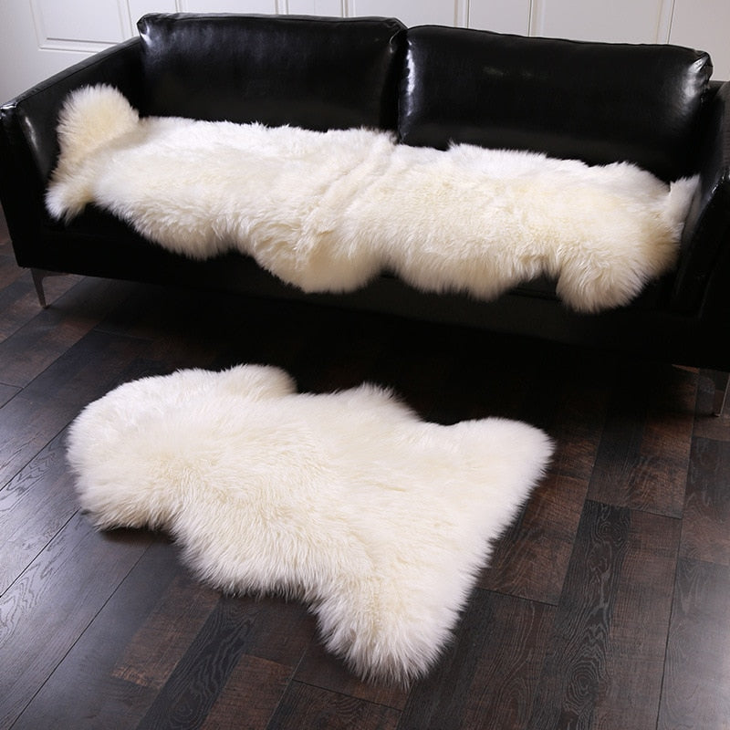 Fur Faux Sheepskin Soft Carpet Washable Seat Mats For Floor Fluffy Rugs Hairy Warm For Living Room Bedroom Chairs Sofas Cover