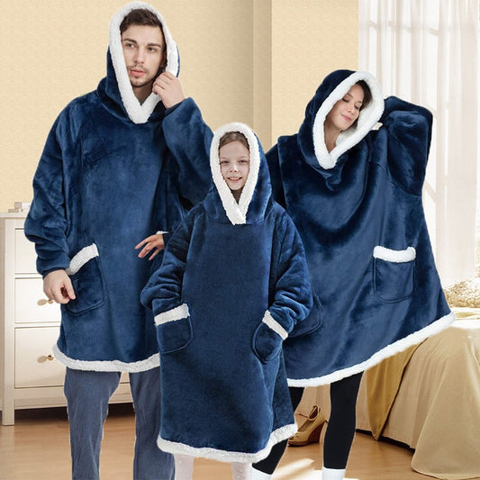 3Pices Oversized Family Sherpa Hoodies