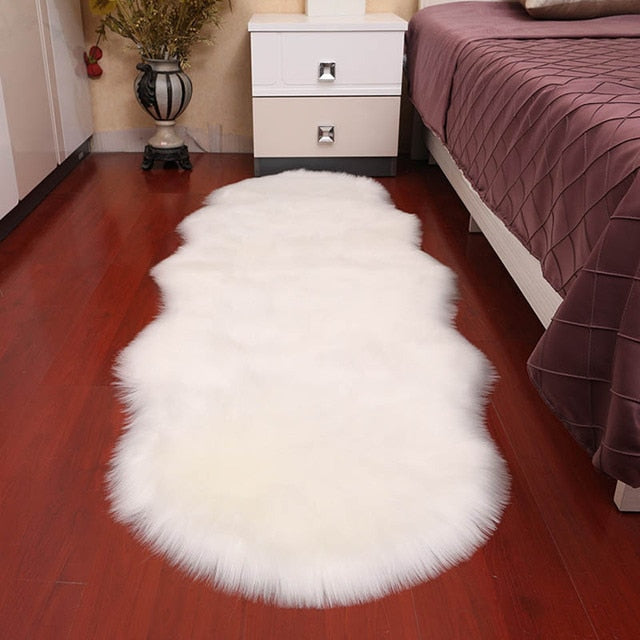 Soft Sheepskin Bedroom Carpet