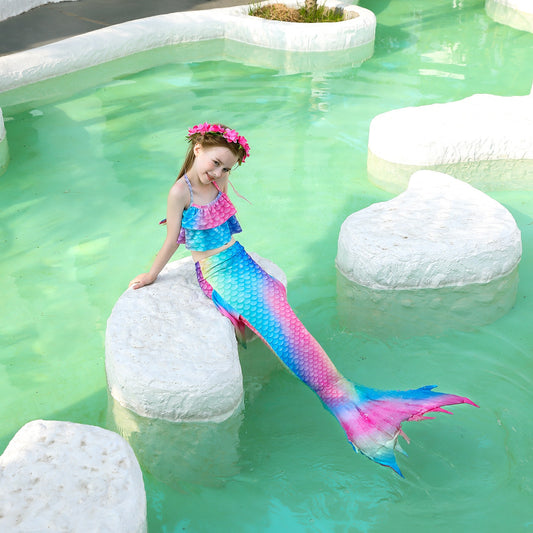 Mermaid Swimsuit 3pcs with Bikini Set