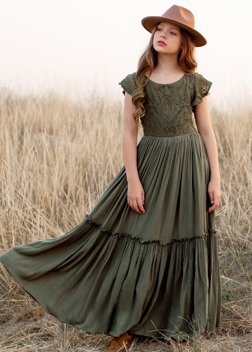 Summer Lace Cotton Bohemia Long Dress
