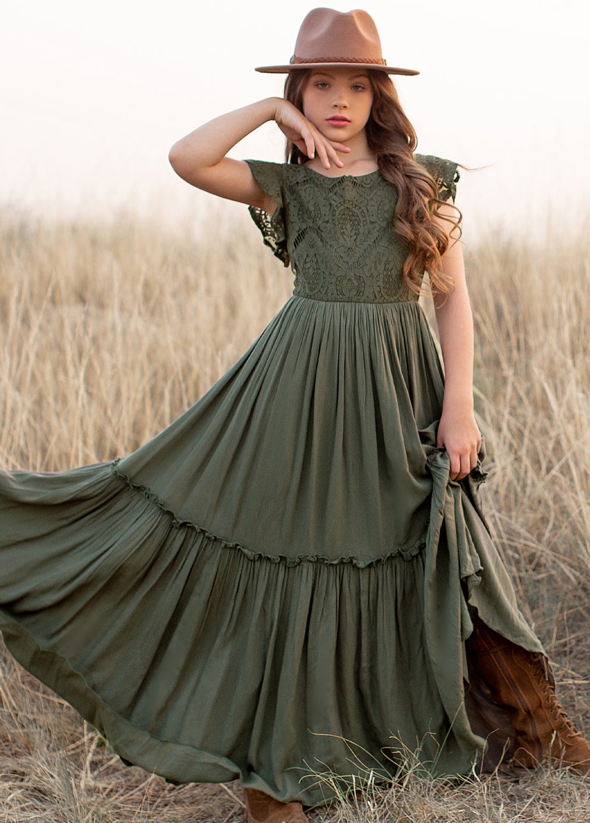 Summer Lace Cotton Bohemia Long Dress