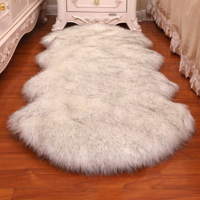 Soft Sheepskin Bedroom Carpet