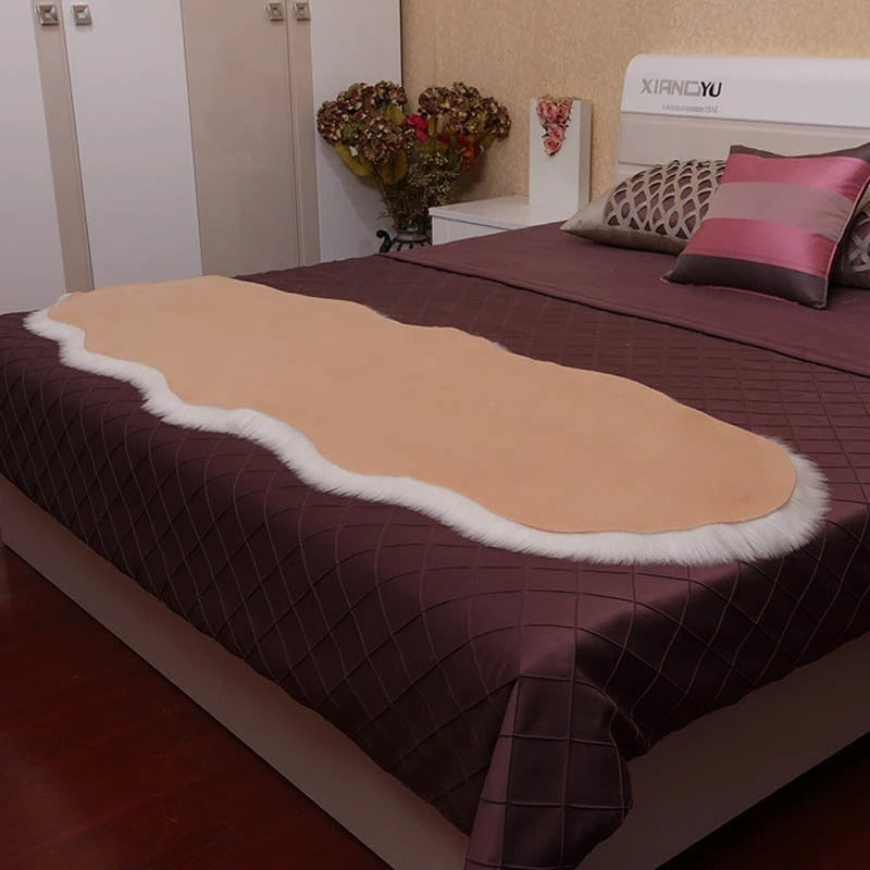 Soft Sheepskin Bedroom Carpet