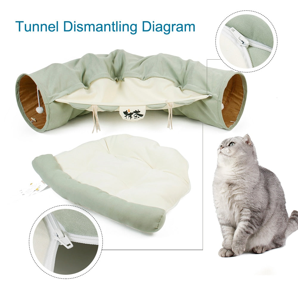 애완 동물 터널 튜브 인터랙티브 장난감