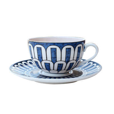 Luxury British Cups Saucer Spoon Set