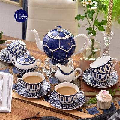 Luxury British Cups Saucer Spoon Set