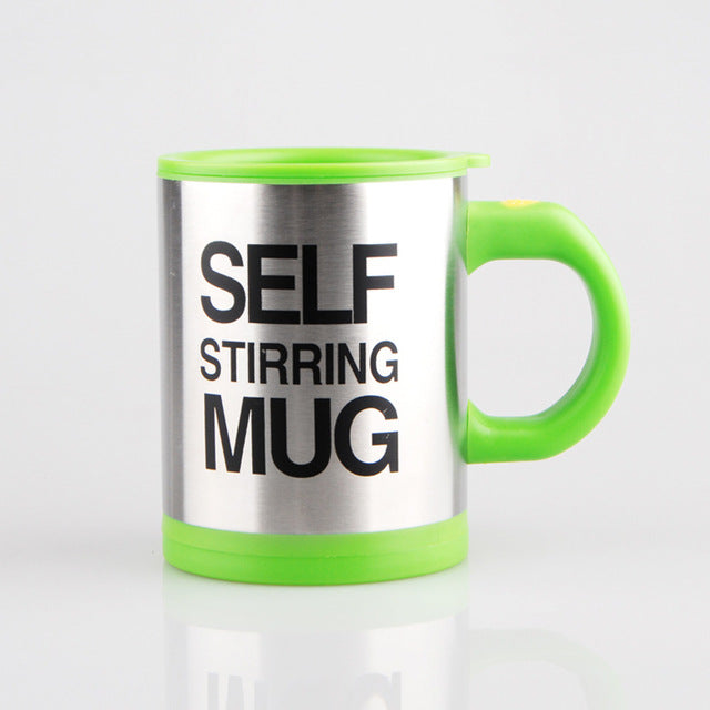 Stainless Steel Coffee Milk Mixing Mug-Self Stirring