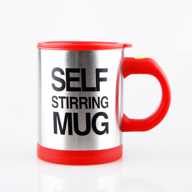 Stainless Steel Coffee Milk Mixing Mug-Self Stirring