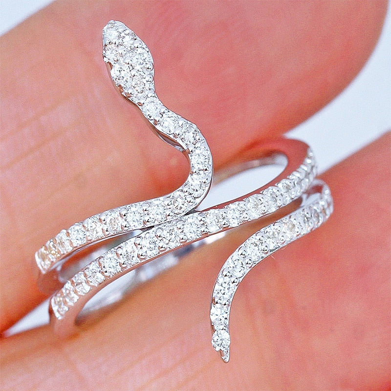 Animal Snake Ring Silver Color