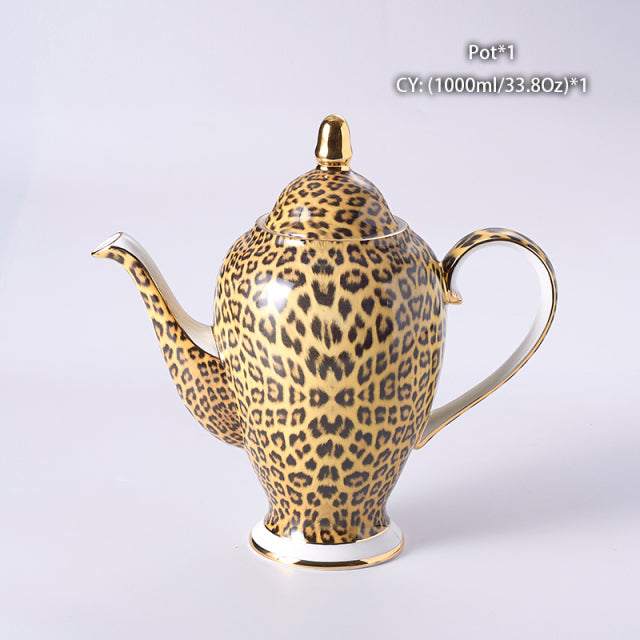 Luxury Leopard Style Coffee Set