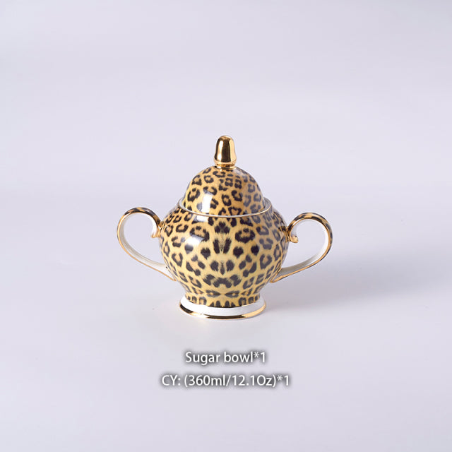 Luxury Leopard Style Coffee Set
