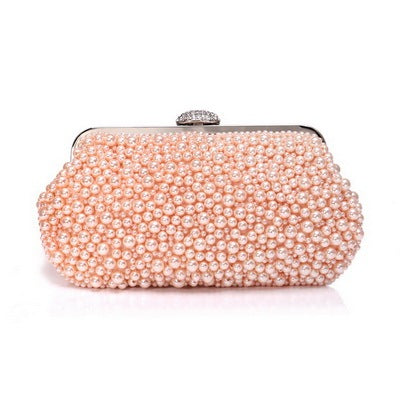 Luxury Vintage evening bags imitation pearl shell women bag