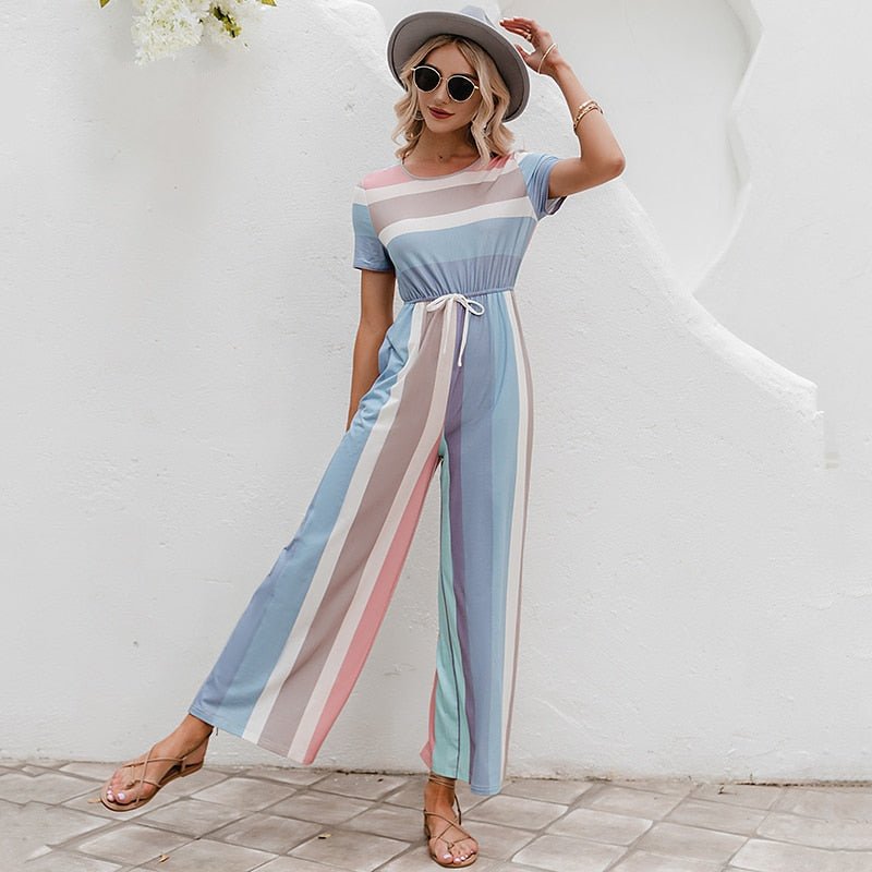 Casual wide leg jumpsuit H