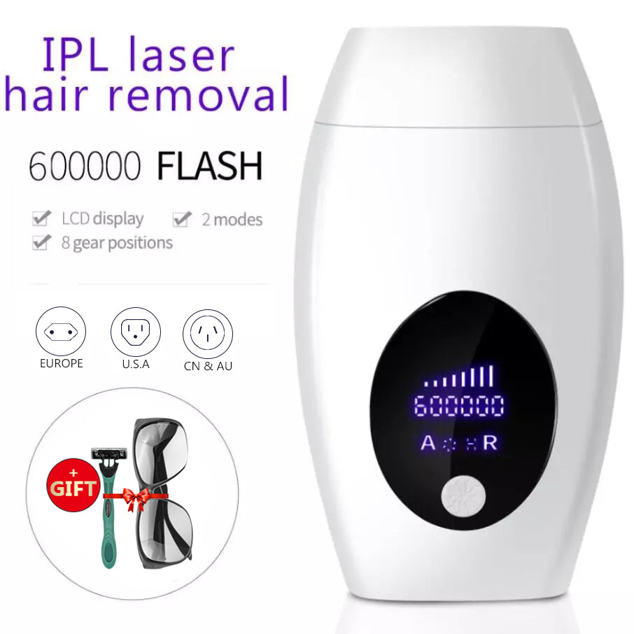 Painless IPL Laser Hair Removal Machine 600000 Flash Epilator