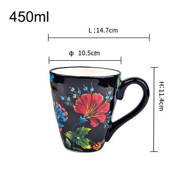 Large Capacity Ceramic Coffee Mugs