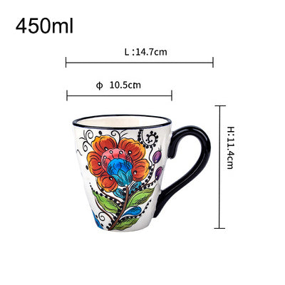 Large Capacity Ceramic Coffee Mugs