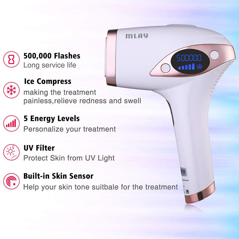 Appareil d\'épilation laser IPL Epilation 500000 Flashs