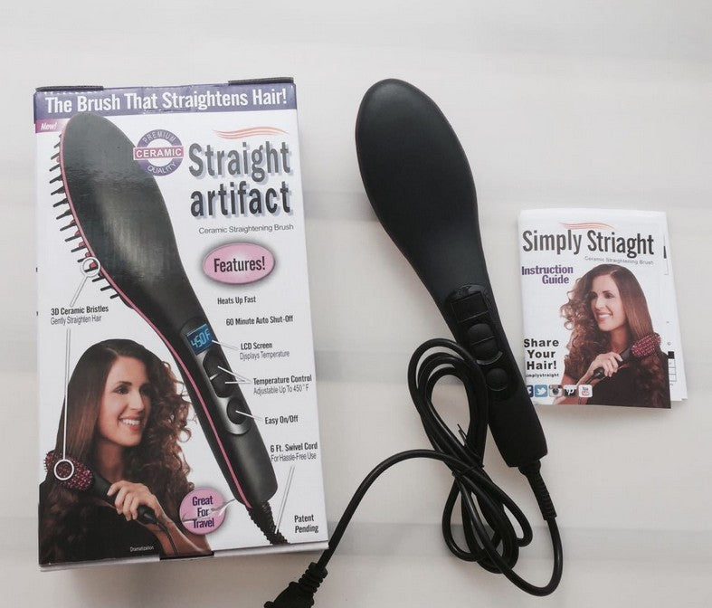 Hair Dryer Straightener Brush