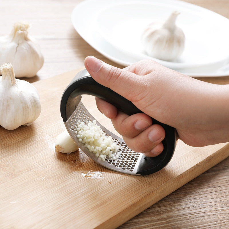 1pcs Stainless Steel Garlic Manual  Press.