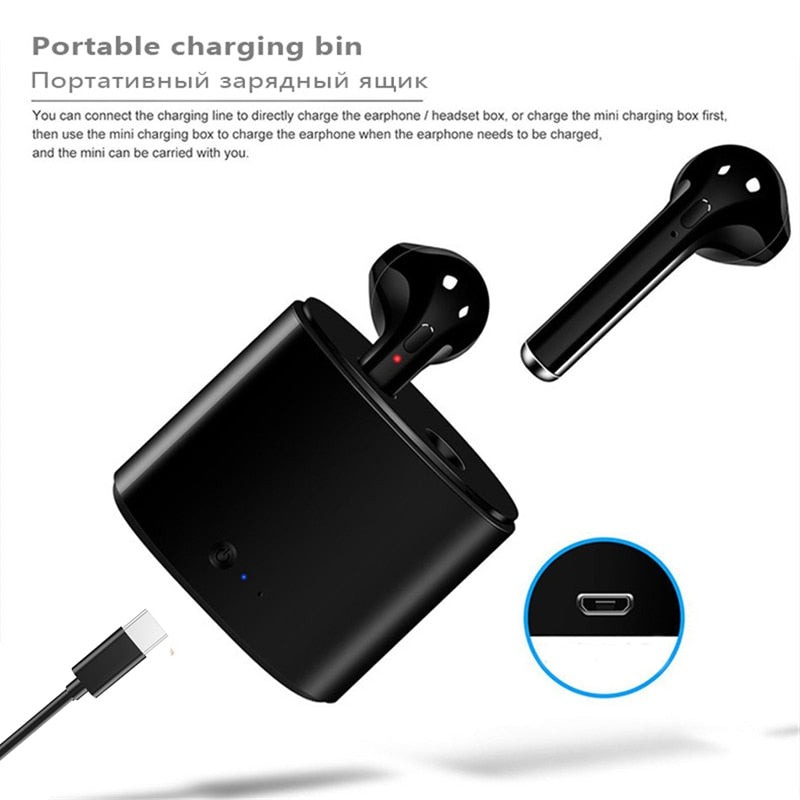 i7s TWS Auricolari Bluetooth senza fili per iPhone Huawei Xiaomi Samsung LG Smart Phone