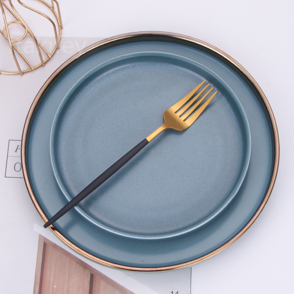 20 Piece Stainless Steel Cutlery Gold Set.