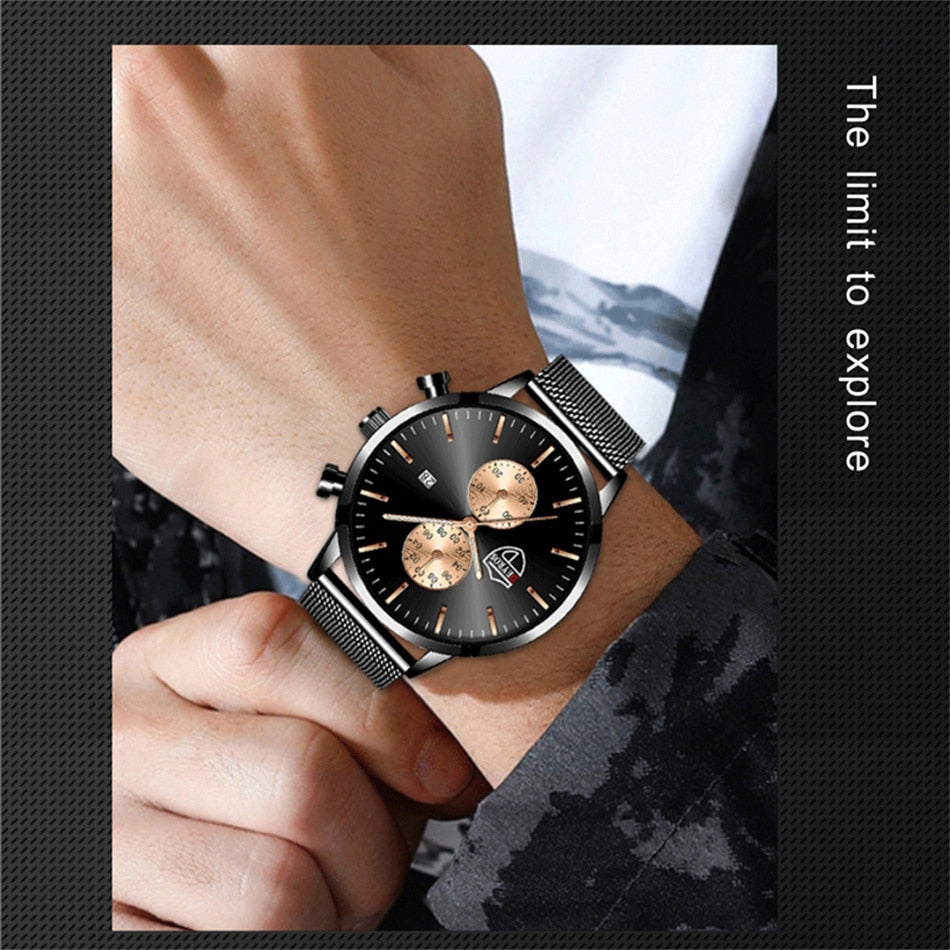 Luxury Stainless Steel Watch