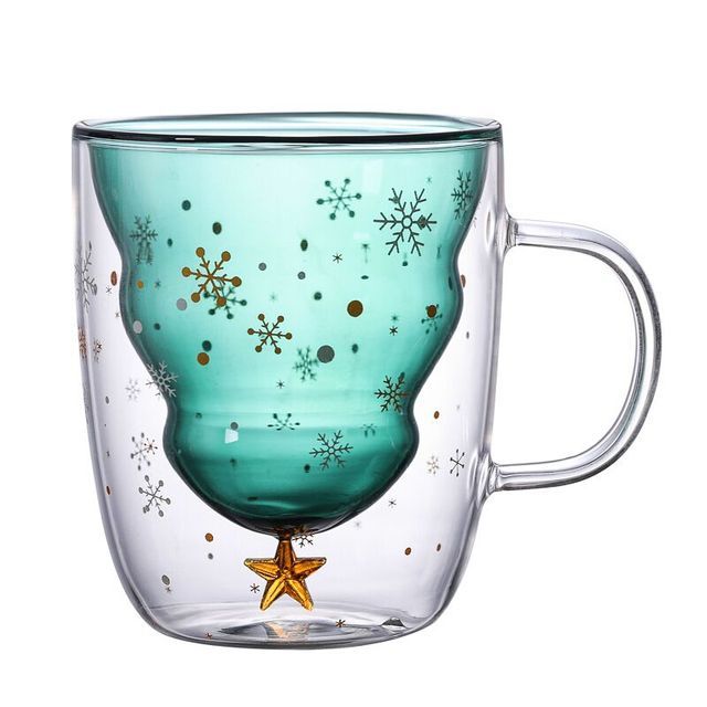 Cute Mugs Double Wall glass Mug