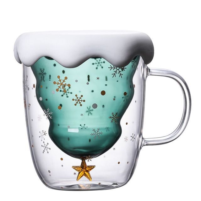 Cute Mugs Double Wall glass Mug